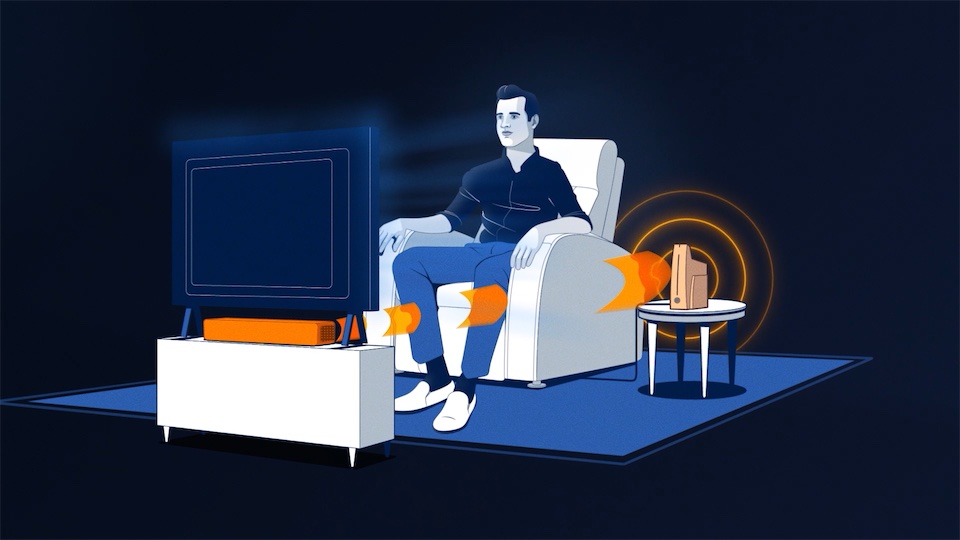 Illustration tirée de la vidéo de motion design pour la vidéo D-Box.