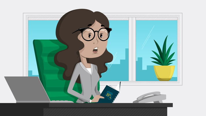 Illustration tirée de la vidéo de motion design pour les capsules de la campagne Tout le temps accessible de Desjardins