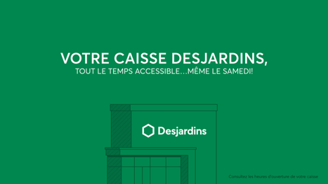 Illustration tirée de la vidéo de motion design pour les capsules de la campagne Tout le temps accessible de Desjardins
