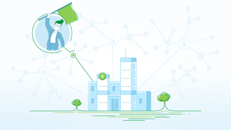 Illustration tirée de la vidéo de motion design pour EnviroEmplois