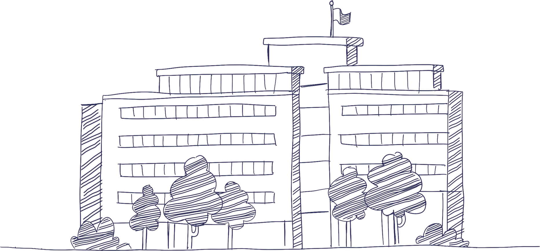 Croquis et illustration de la maison utilisée dans les vidéos