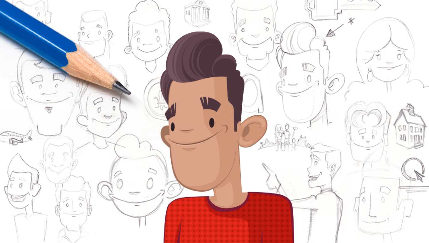 Croquis pour illustration du personnage principal