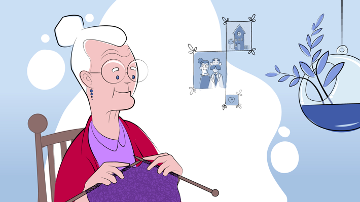 Croquis et illustration d’une scène de la vidéo de motion design pour l’entreprise TSS-CA