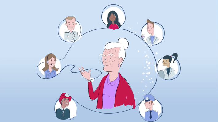Illustration d’une scène tirée de la vidéo de motion design pour l’entreprise TSS-CA